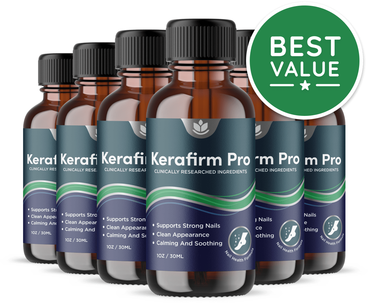 Kerafirm Pro 6-bottle topical toenail care package